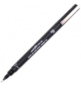 Caneta hidrográfica pin fineliner preto 0.3mm Uni-Ball