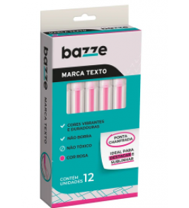 Marcador de texto rosa Bazze