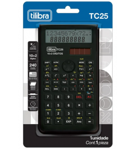 Calculadora cientifica tc25 12 dígitos com 240 funções preta Tilibra 