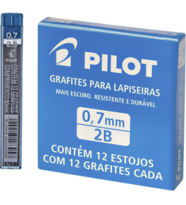 Mina para lapiseira 0.7mm com 12 hb Pilot