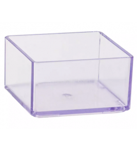 Organizador modular quadrado 8.2x8.2x4.5cm cristal Maxcril/Waleu