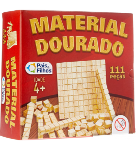 Material dourado 111 peças madeira Pais e Filhos