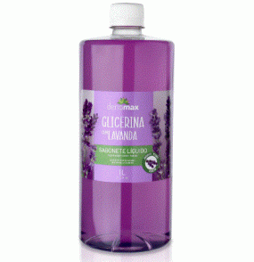  Sabonete liquido 1l glicerina com lavanda Denomax