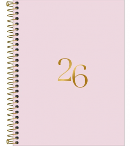 Agenda espiral vanilla cores 176 folhas m7 Tilibra
