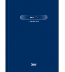 Livro ponto 100 folhas grande 4 assinaturas Tilibra