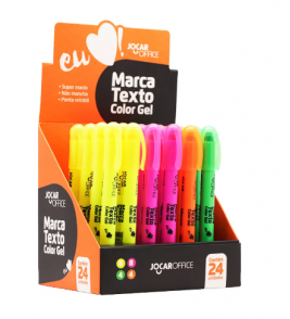 Marcador de texto gel neon cores Jocar Oficce