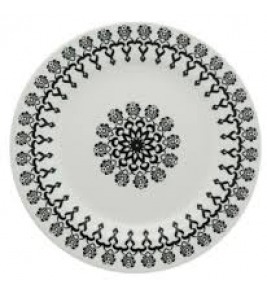 Prato raso porcelana folk 24cm Biona