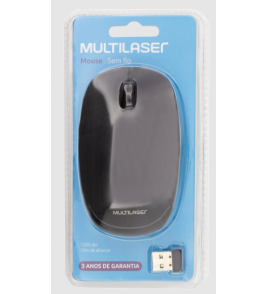 Mouse sem fio nano mo251 1200 dpi preto Multilaser/Multi