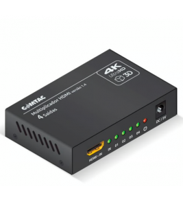 Multiplicador de vídeo hdmi 4 saídas 4k full hd Comtac