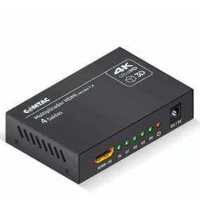 Multiplicador de vídeo hdmi 4 saídas 4k full hd Comtac