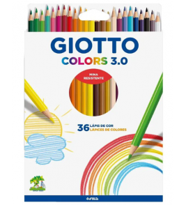 Lápis de cor 36 cores colores 3.0 Giotto