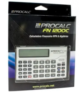 Maquina calculadora financeira fn-200c rpn e algébrico Procalc