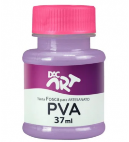 Tinta para artesanato pva fosca lilás 37ml Dac 