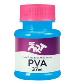 Tinta para artesanato pva fosca azul celeste 37ml Dac