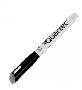 Marcador para quadro branco preto quartet com apagador imã pf Tilibra