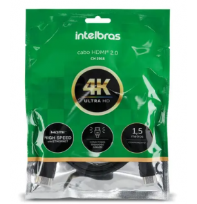 Cabo hdmi 2.0 4k 1,5mt ch2015 Intelbras