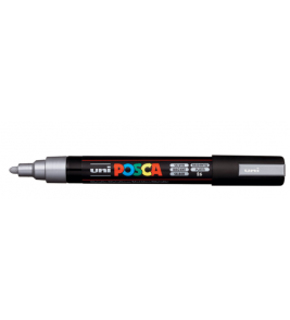 Marcador multiuso posca pc-5m prata permanente Uni-Ball