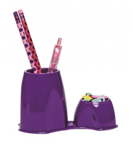 Porta caneta clips 3027r roxo Dello 
