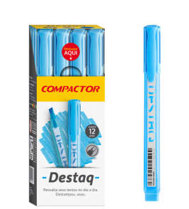 Marcador de texto destaq azul Compactor