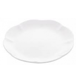 Prato raso porcelana wave branco 27cm Lyor