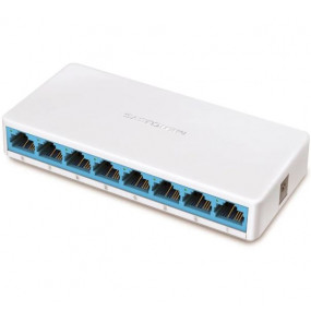 Switch 08 portas 10/100mbps ms108 branco Mercusys