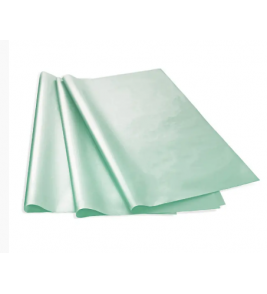 Papel seda perolado verde jade 60x48cm Diversos01
