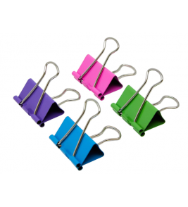 Prendedor de papel 19mm color com hastes moveis Diversos 01