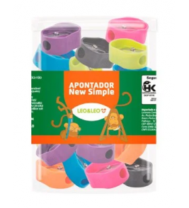 Apontador simples new cores Leo e Leo