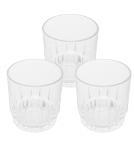 Conjunto 03 copos vidro renaissance 320ml transparente Lyor