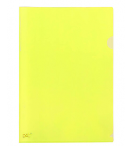 Pasta em L a4 910pp bubble amarelo Dac