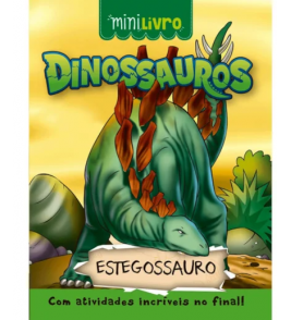 Livro história mini dinossauros estegossauro 16 páginas Ciranda Cultural