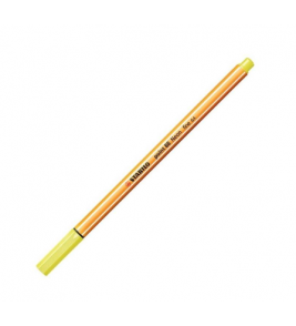 Caneta hidrográfica point 88 amarelo 0.4mm Stabilo