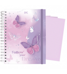 Caderno espiral capa dura 10 matérias 80 folhas lume colegial Dac