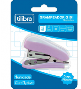 Grampeador mini g101b tilibra 26/6 lilás Tilibra