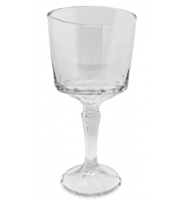 Taça para água vidro lisa 270ml transparente Plasvale