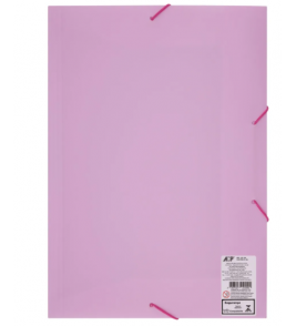 Pasta oficio fina com elástico rosa pastel Acp