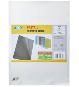 Pasta em L of cristal Acp