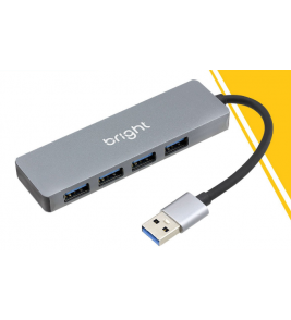 Hub 4 portas USB 3.0 ultra rápido Bright