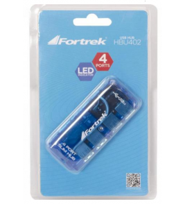 Hub 4 portas USB 2.0 azul 51923 hbu-402 Fortrek