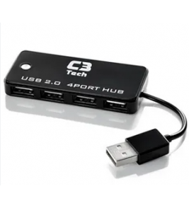 HUB 4 portas hu-201bk USB C3 Tech