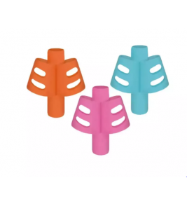 Adaptador de lápis com encaixe de dedos com 3 cores Leo e Leo