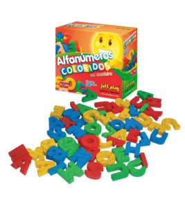 Alfanumeros coloridos com 56 peças madeira Jott Play