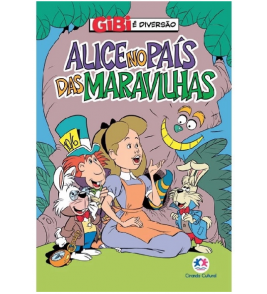 Livro/gibi Alice no país das maravilhas 16 páginas Ciranda Cultural 