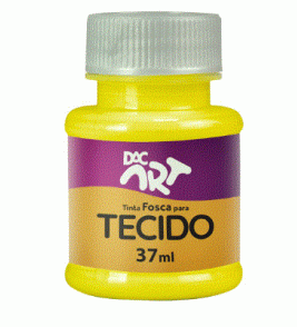 Tinta para tecido fosca amarelo ouro 37ml Dac