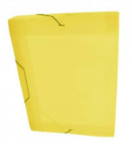 Pasta oficio 40mm com elástico amarelo 504pp-am Dac