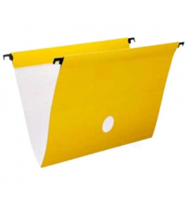 Pasta suspensa plástica amarelo hastes plástico Plascony