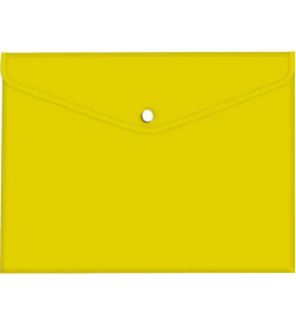 Pasta envelope a4 com botão amarela Acp