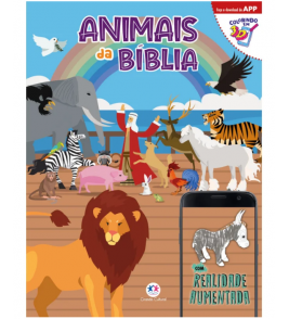 Livro para colorir 3d animais da bíblia Ciranda Cultural 