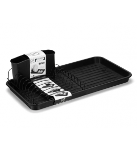 Escorredor para louça preto 42.5x23.2x11.8cm Arthi