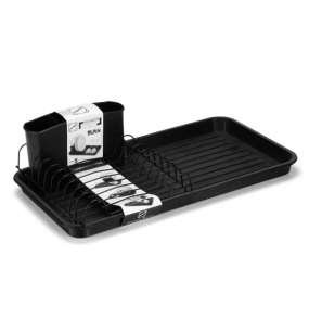 Escorredor para louça preto 42.5x23.2x11.8cm Arthi